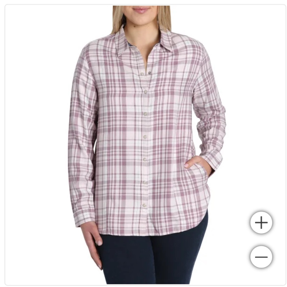 NWT Jachs Girlfriend Ladies' Flannel Shirt